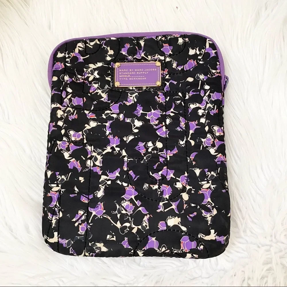 Marc by Marc Jacobs Black Purple Printed I - Pad / laptop Sleeve Case